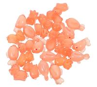 TOYANDONA 40 Piezas Mini Resin Animal Figurines Glow In The Dark Koi Fish and Lion Statues Luminous Tiny Sculptures For Fairy Garden Micro Landscape Home Decor
