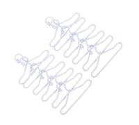 TOYANDONA 40 Piezas Perchas para Muñecas Miniaturas de Metal Colgadores Compactos y Resistentes para Ropa de Muñecos Accesorios Portátiles para Casas de Muñecas y Armarios Pequeños