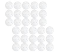 TOYANDONA 48 Piezas Balones De Golf Prácticas Blancas Balones De Golf Huecas De Plástico para Entrenamiento Interiores y Exteriores Reutilizables para Principiantes y Profesionales
