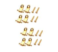 TOYANDONA 4juegos Soporte De Cuerdas De Rodillo Para Guitarra Eléctrica De Unidades Tornillos Montaje Sencillo y Duradero Compatible Guitarras Eléctricas Color Dorado