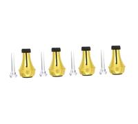 TOYANDONA 4juegos Sordina De Trompeta Profesional Ligera Con Mute Recto Para Práctica Musical Accesorio Compacto y Duradero Para Estudiantes y Principiantes