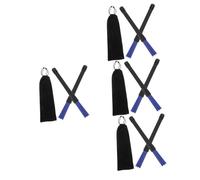 TOYANDONA 4pares Escobillas De Tambor De Nylon Retráctiles Para Batería Cepillos De Jazz Con Bolsa De Almacenamiento Juego De Duraderos y Compactos