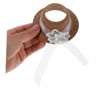 TOYANDONA 4piezas Accesorios para Sombreros De Muñecas Mini Sombreros De Copa Diminutos para Manualidades Decoración De Disfraces y con Diademas Pequeñas