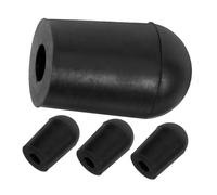 TOYANDONA 4piezas Almohadilla De Cuero Para Cordal De Contrabajo De Punta De Goma Protector De Púas Contrabajo Vertical Práctica De Instrumento Musical