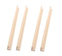 TOYANDONA 4piezas Base De Dominó De Madera Soporte para Mesa Bandeja De Exhibición para Fichas De Mahjong para Proyectos De Manualidades y Organización