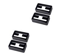 TOYANDONA 4piezas Cubierta De Pickup Humbucker De Metal Para Guitarra Diseño h Hole Accesorio Musical Elegante Negro