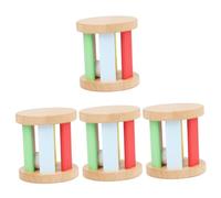 TOYANDONA 4piezas De Madera Para Bebés Juguete Educativo Interactivo Estimula Audición y Coordinación Para Desarrollo Sensorial y Comunicación Familiar