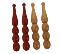 TOYANDONA 4piezas Herramientas de Masaje de Puntos de Acupuntura Varillas de Masaje Profesionales Cuerpo de Cuentas Redondas Hogar