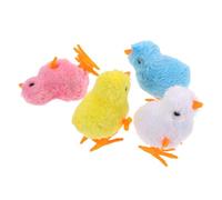 TOYANDONA 4piezas Juguetes De Pollo De Peluche Saltarín para Juguetes Interactivos De Pollo Mecánicos y Celebraciones Adornos De Pascua y De Vacaciones