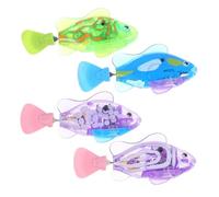 TOYANDONA 4piezas Juguetes Eléctricos De Pez para Gatos Juguete Interactivo Led Que Nada para Gatos Adultos y Gatitos Colores Profundos y Brillantes