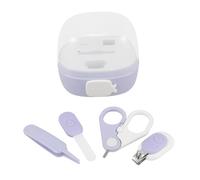 TOYANDONA 4piezas Kit De Cuidado Infantil Cortauñas Para Bebés Tijeras De Seguridad Uñas Estuche De Viaje Incluido Diseño Divertido y Seguro Para Recién Nacidos y Niño Niña Pequeños
