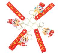 TOYANDONA 4piezas Llavero Del Año Del Dragón Llavero Adorable y Resistente Al Desgaste Para Decorar Bolso o Usar Como Colgante De Llaves De Coche