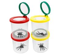 TOYANDONA 4piezas Lupa para Observar Insectos Contenedor para Insectos Herramienta para Explorar La Juguete De para Conjunto De Recolección De Lupa Frasco De Estudio De para Exploración Al