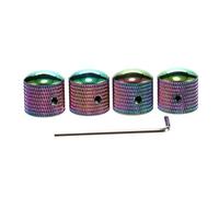 TOYANDONA 4piezas Perillas de Guitarra Eléctrica Metálicas de Reemplazo Control de Volumen Tono y Velocidad Partes de Guitarra de Metal