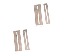 TOYANDONA 4piezas Protector De Diapasón De Guitarra Juego De Ajustables Para Cuidado De Trastes Protección Metálica Para Fretboard Compatible Guitarras Eléctricas y Acústicas Color