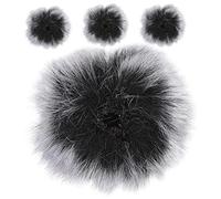 TOYANDONA 4piezas Protector Micrófono Peludo Funda Resistente Viento Accesorio Profesional Fácil Instalar Cine Televisión Exterior