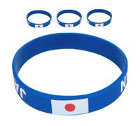 TOYANDONA 4piezas Pulsera De Silicona Bandera De Pulseras Deportivas De Goma Para Fútbol Internacionales Unidades Colorúnicas