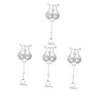 TOYANDONA 4piezas Soporte De Partituras Para Piccolo Soporte Portátil Clips Metálicos Para Prácticas y Lectura Movimiento
