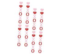 TOYANDONA 4piezas Tira Colgante De Letrero De San Valentín Para Decoración De Pared Letras Guirnalda De San Valentín Para Porche y Fiestas