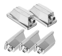 TOYANDONA 5 Ganchos de Orejetas de Metal para Caja de Batería Jazz, 5 Piezas Plateadas, Duraderas y Compatibles Redoblantes