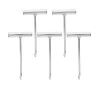 TOYANDONA 5 Ganchos para Deshuesar Carne Mango en T de Acero Inoxidable Herramienta Profesional para Carnicería y Cocina Gancho Resistente para Barbacoa y Procesamiento de Carne 20 CM