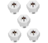 TOYANDONA 5 Piezas Adaptador de Conector de Cilindro de Gas Adaptador de Botella Exterior convertidor de Horno al Aire convertidor de Tanque de Gasolina 6061 Aluminio