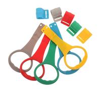 TOYANDONA 5 Piezas Anillas de Aprendizaje para Niña de Colores Brillantes Asas para Cunas y Corralitos Ayuda para Fortalecer Brazos y Fomentar Primeros Pasos para Bebés y Pequeños