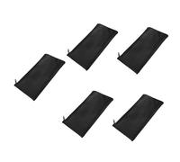TOYANDONA 5 Piezas Bolsa De Almacenamiento De Micrófono Micrófonos Inalámbricos Pequeño Micrófono Bolsas De Micrófono Casos Micrófono Portátil Bolsa De Micrófono con Cremallera Black Piel