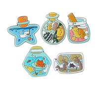 TOYANDONA 5 piezas Broches de Solapa para Mujer con Diseño de Gato y Botella de Joyería de Moda Accesorio Original para Ropa y Regalo para Amantes de Gatos