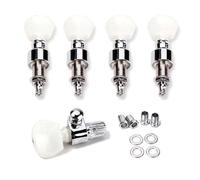 TOYANDONA 5 Piezas Clavijas de Afinación para Banjo de Aleación de Zinc con Botones de Plástico, Estilo Vintage, Kit de Repuesto con 5 Espaciadores y Casquillos para Uso Acústico