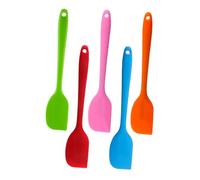 TOYANDONA 5 piezas Espátulas de Silicona para Cocina Raspadores para Crema y Mantequilla Utensilios de Repostería Prácticos Colores Surtidos Herramientas para Hornear y Cocinar para Colgar