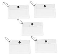 TOYANDONA 5 Piezas Monedero Transparente para Mujer Pequeño y Compacto para Claves Monedas y Cosméticos Diseño de Cadena Elegante para y