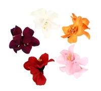TOYANDONA 5 Pinzas Pelo Flores Hawaianas de Tela, Fácil de Colocar y Firme Sujeción, Ideales para Fiestas y Uso Diario en Chicas y Mujeres