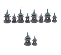 TOYANDONA 5 Series Adorno De Jardín Zen De Pavilion Decorativo Bonsai Y Micro Paisajismo Decoración De Escritorio Y Jardín Japonés 2 Piezas X 5