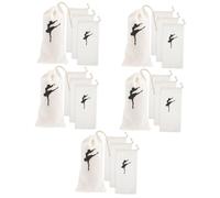 TOYANDONA 5 Series Bolsa De Lona para Zapatos De Niña Bolsa para Ballet Accesorios Contenedor De Almacenamiento Bolsa para Puntas De Baile 4 Piezas x 5