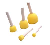 TOYANDONA 5 unids Espuma de Pintura Redonda Esponja Cepillo Conjunto de Herramientas de Pintura Esponja Esponja para Niños Pintura Artesanía y Bricolaje
