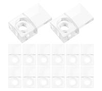 TOYANDONA 50 Juegos Clips para Marcos de Espejo, Clip para Espejo de Cristal, Plástico E Hierro, Montaje en Pared, Fácil Instalación, para Vidrio y Caja de Puerta, Baño
