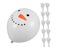 TOYANDONA 50 Piezas Globos de Látex con Diseño de Muñeco para Decoración Navideña Fiesta de Navidad Montaje Fácil y Festivo
