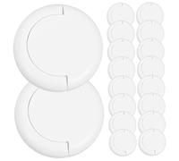 TOYANDONA 50 Piezas Tapa Del Zócalo Panel Para Los Topes De Puerta Fuerza Tapón A Prueba De Tope De Puerta Para Bucle Aumento Cerraduras Unión Banda Caso Abs