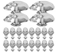TOYANDONA 50 Remaches Metálicos de Calavera para Manualidades, Accesorios para Bolsos y Zapatos, Kit DIY de Puntas de Calavera Tamaño 8, Decoraciones Punk para Ropa y Calzado