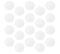 TOYANDONA 50 Unidades Protector de Insignias de Botones Redondo de Pvc Transparente, Resistente a Manchas y Cobertura Completa para Exhibición y Obsequio Fácil