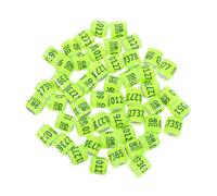 TOYANDONA 50piezas Anillas para Patas De Aluminio-plástico Duraderas Numeradas Identificación Fácil Entrenamiento Aves Carrera Conjunto