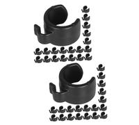 TOYANDONA 50piezas Clips Para Cable De Micrófono Soporte De Abrazadera Para Micrófono Clips De Sujeción Para Brazo De Teléfono y Proyector Organizador De Cables Duradero Para Estudio y