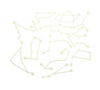 TOYANDONA 5juegos Pegatinas De Pared Luminiscentes De Estrellas Verdes Brillan La Oscuridad Fácil De Aplicar Para Decoración De Pared Puertas y Techos Adhesivas Residuos