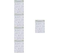 TOYANDONA 5piezas Chord Chart Para Trompeta Recubierto Guía De Referencia De Acordes Visual y Fácil De Usar Color