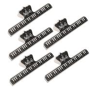 TOYANDONA 5piezas Clips De Partituras Musicales Para Violín Soporte De Página De Música Accesorios Para Música Diseño Clásico y Ligero Antideslizante y Duradero Para Pianistas y