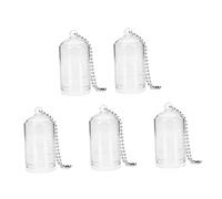 TOYANDONA 5piezas Colgante Mini Unids Suculentas y Tapa De Sin Planta Decoración De Micro Paisaje Colgante De Maceta Simulación DIY