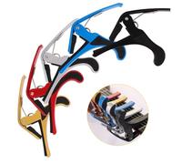 TOYANDONA 5piezas Metal Ukulele Capo Para Guitarras Accesorios De Transposición Rojo Negro Plata y Azul Para Instrumentos De Cuerda