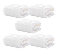 TOYANDONA 5piezas Paños De Muselina Para Toallas Cuadradas De Algodón Paños Para Eructar y Saliva Artículos De Primera Necesidad Para Recién Nacidos