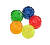 TOYANDONA 5piezas Perilla De Plástico Del Pedal De Efectos Perilla Presión Para Amplificadores De Guitarra De Guitarra Color Azul Verde Amarillo Rojo y Naranja Para Decorar Pedales De Efecto